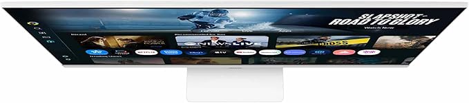 Samsung 32” Smart Monitor M7 (M70F) 4K UHD Display Samsung Vision AI Smart TV Apps Gaming Hub USB-C HDMI and USB-A White LS32FM703UNXZA 2025