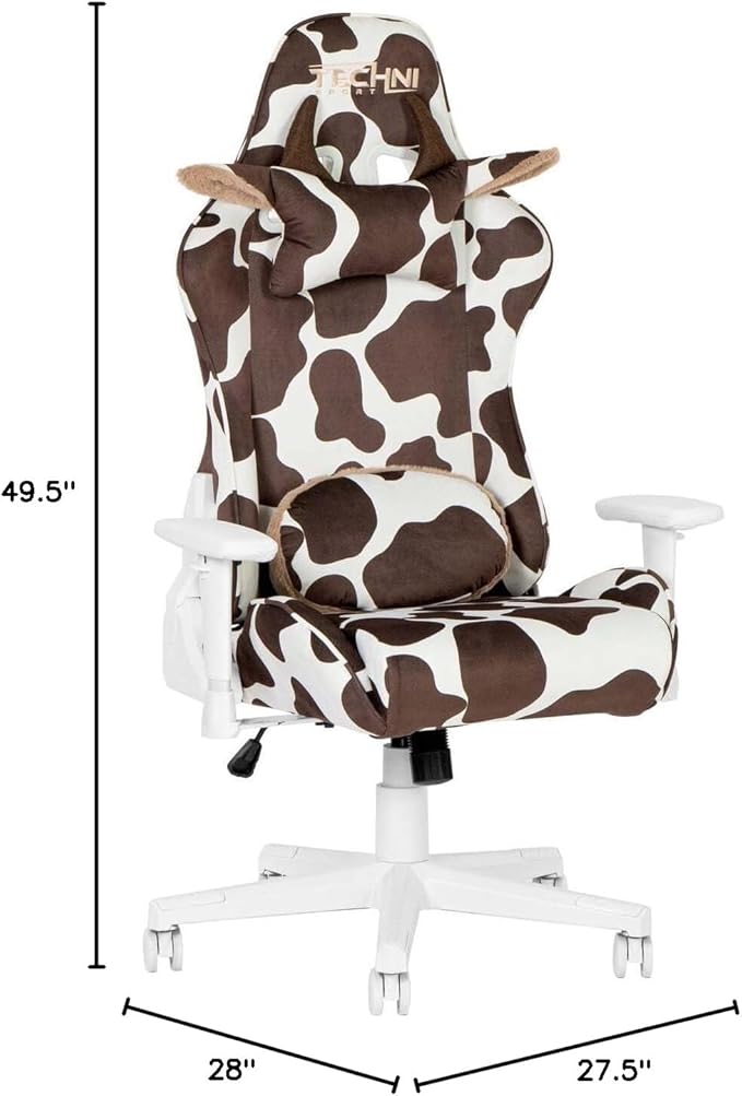 Rustic Ranch Brown Cow Series Gaming Chair