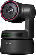 OBSBOT Tiny PTZ 4K Webcam AI Powered Framing &amp Autofocus 4K Video Conference Camera with Dual Omni-Directional Microphones Auto tracking with 2 axis gimbalHDR60 FPSLow-Light CorrectionStrea