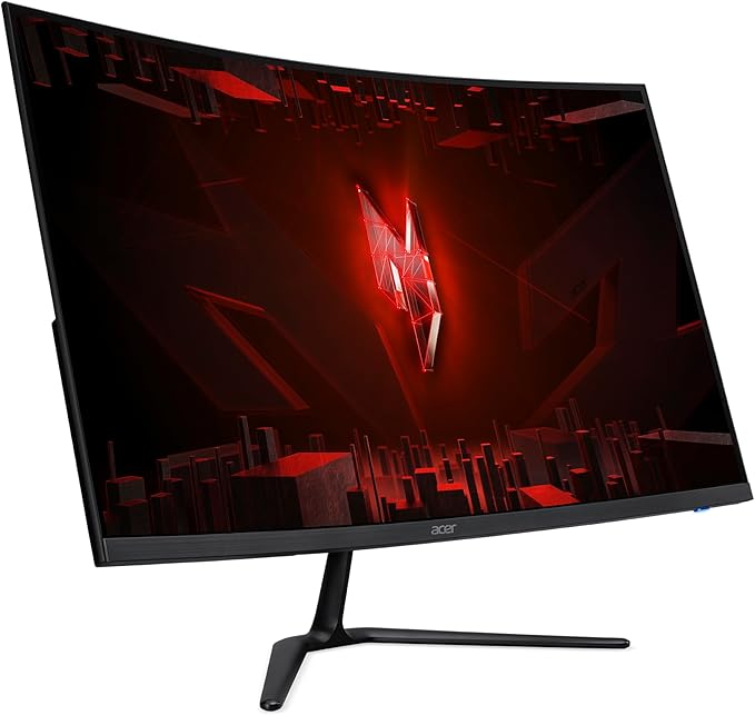 acer Nitro 31.5” Gaming Monitor | Full HD 1920 x 1080 | 1500R 16:9 Curved | AMD FreeSync Premium | 240Hz Refresh Rate | 1ms (VRB) | 1 x Display Port 1.4 &amp 2 x HDMI 2.1 Ports | ED320Q W0biip