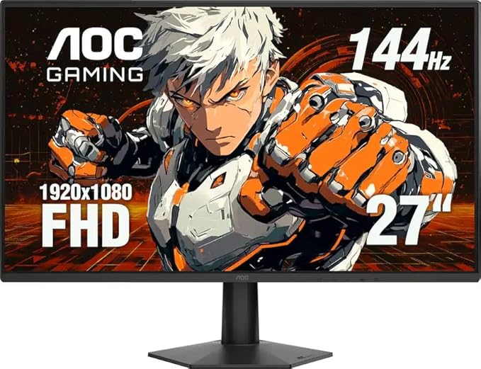 AOC - 27 27G50F IPS FHD 144hz G-Sync Compatible Gaming Monitor - Black (Renewed)