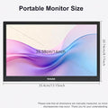 14 Portable Monitor1366*768 HD USB-C HDMI Second External Monitor for LaptopPCMac PhonePSXboxSwichIPS Ultra-Thin Zero Frame Gaming Display
