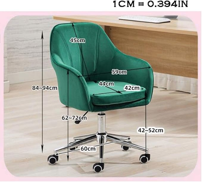 YYDS Chair Lovely Bedroom Gaming Chair Computer Office Chair with Steel Feet Ergonomic Home Rotatable Desk Chair for Live Broadcast Ergonomically (Size : Dark Gray)