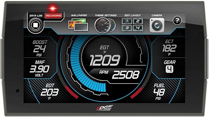 Edge Insight CTS3 Touch Screen Gauge Monitor 84130-3 &amp A-Pillar Mount 38600 Compatible with 2006-2009 Ram 1500/2500/3500 Diesel 6.7 5.9 5.7 HEMI Magnum Cummins