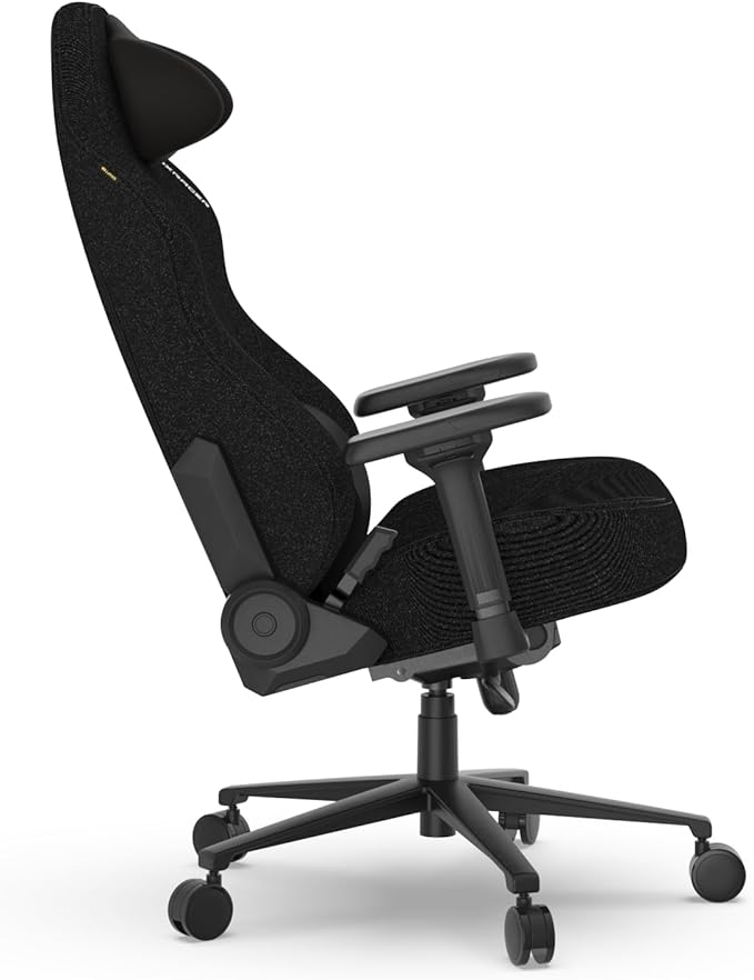 DXRacer Craft XL Video Gaming Chair for Adults Ergonomic Office Reclining Computer Chair with Magnetic Head Pillow and Lumbar Support Racing Style Height Adjustable (Woven Fabric Black)