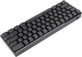 Brrnoo Compact 61 Key RGB Wired Mechanical Keyboard Professional Blue Switches Double Color Injection Portable Gaming Keyboard with Anti Ghosting Design