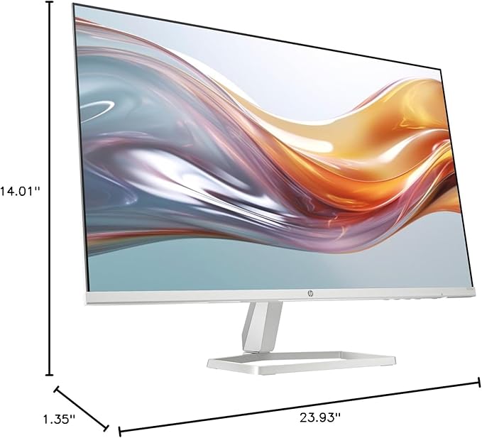 HP 2026 27sw Monitor 2 Pack 94F46AA#ABA - 27 IPS Display - Flicker-Free Technology - Silver