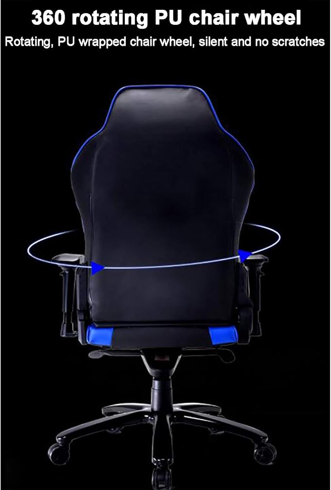 Office Chair Gaming Chair Computer Chair Ergonomic Height Adjustable Swivel Recliner Esports ChairPU Leather Game Chair High Back Computer Chair with Headrest Lumbar SupportGaming Chair Ra