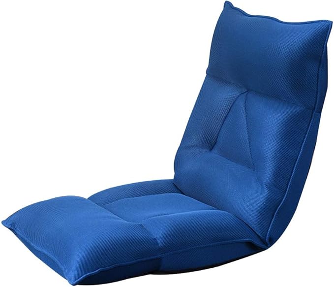 BTZHY Floor Chair Floor Chair Folding Sofa 6-Speed Adjustment Computer Chair on Single Bed Removable and Washable Lazy Leisure Sofa for Balcony Bedroom (Color : Green)