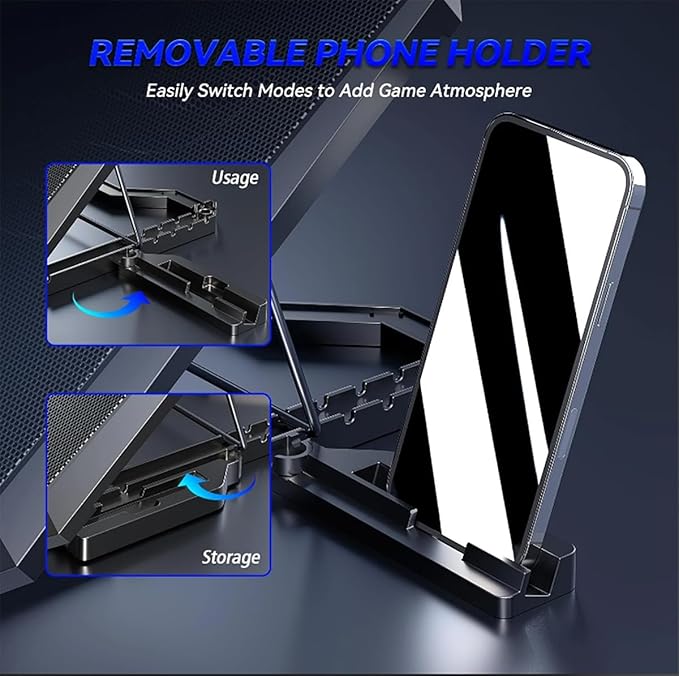 Laptop Cooling pad for Dell OptiPlex 3050 Gaming laptops Laptop Cooler with 8 Fans Adjustable Speed 5-Level Height Adjustment Mute SilentBuilt-in Phone Stand