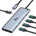 LIONWEI USB C Splitter Dual Monitors for MacBook Pro 2USB-C Video Output 4K@60Hz 10Gbps Data Transfer 100W PD Charging Dual Monitor Adapter Dongle for USB C Monitor Windows MacBook Pro/Air