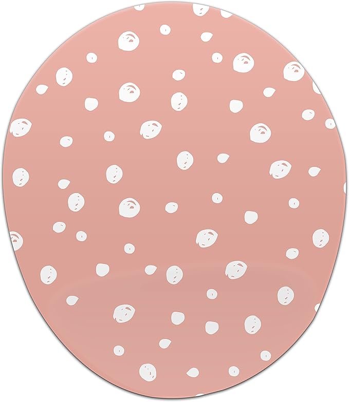 Ergonomic Mouse Pad with Wrist Rest Digital Printed Mouse Mat for Tendon Sheath Problems Non-Slip Base for Office and Home Size: 20 x 23 cm