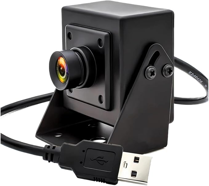 USB 1080P 2MP Camera 90FPS No Distortion Lens H265 High Speed AR0234 Industrial Metal Box HD Mini PC Webcam for Computer