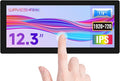 Waveshare 12.3inch Capacitive Touch Screen LCD Compatible with Raspberry Pi 5/4B/3B+/3B/2B/B+/A+/Zero/Zero W/WH/Zero 2W Series Boards 600 Cd/M²1920×720 HDMI IPS Toughened Glass Panel