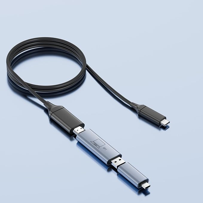 H6 Video Signal Conversion Hub for Laptop to Transmite Video Signal from USB-A/Non Full-Featured USB-C Port M1/M2/M3 chip MacBook Pro/Air to High Definition Dispaly by HDMI Port (Driver Needed)