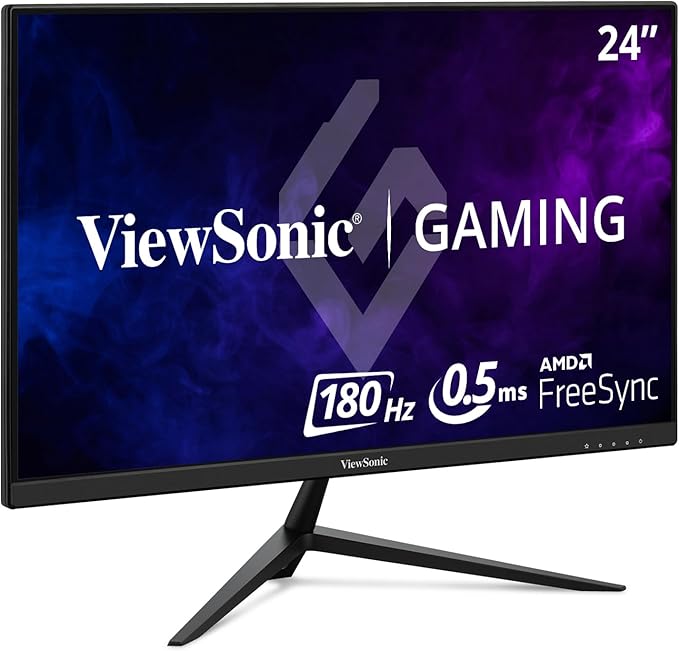 ViewSonic VX2428A 24 Inch 1080p 0.5ms 180Hz IPS Gaming Monitor with FreeSync HDMI 1.4 and DisplayPort Inputs
