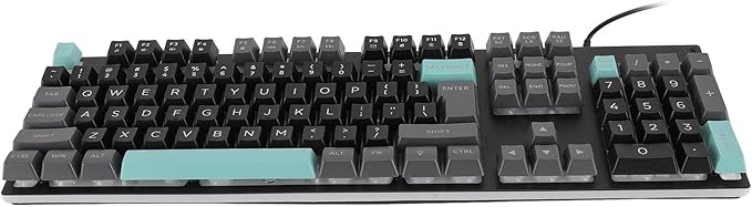 Wired Gaming Keyboard RGB Backlit Large Letter Mechanical Keyboard Portable Mini Keyboard Elevated and Tilted Design Compact 61 Keys Keyboard for PC Laptop Gamer Typist Travel (1)