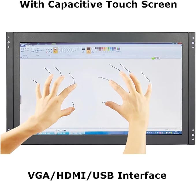 1pc Open Frame 15.6 Inch 1920x1080 Resistive/Capacitive Touch Screen Computer Monitor with VGA HDMI(Capacitive Touch)