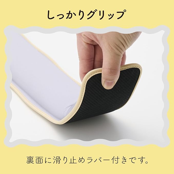 Elecom Mouse Pad Wrist Rest Wave UKIU Gray MOH-UKM01GY