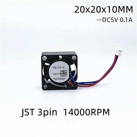 1pc 2010 5V 12V 20MM 2cm Fan 20x20x10MM Mini Cooling Fan 19000RPM Mini Laptop Fan(5V 3PIN_NO RGB)