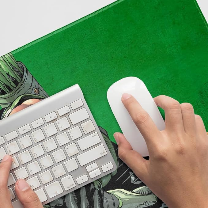 Justice League Green Arrow Character Large Gaming Mouse Pad Desk Mat with Stitched Edges Non-Slip Base for Gamer Home and Office 31.5 x 15.7