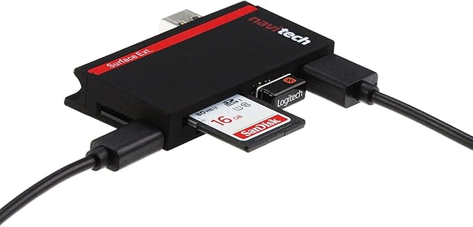 Navitech 2 in 1 Laptop/Tablet USB 3.0/2.0 HUB Adapter/Micro USB Input with SD/Micro SD Card Reader Compatible with HP ZBook Studio G5 15.6 4K | HP ZBook Studio G5 15.6 FHD Mobile Workstation