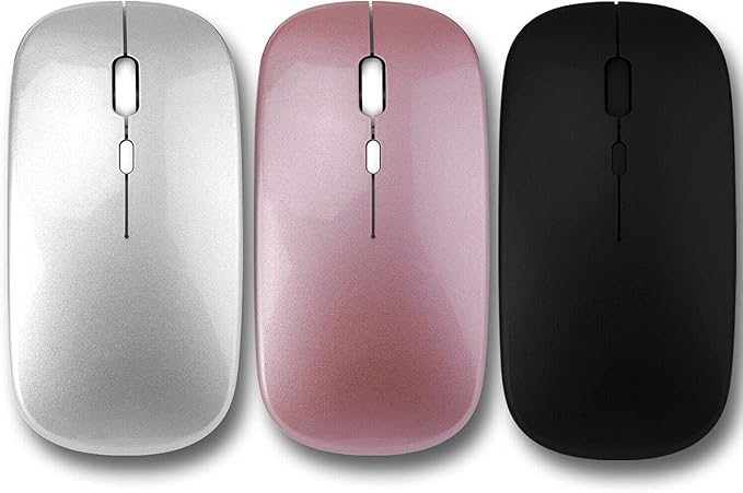SANOXY 3X Pack Slim Mini USB 2.4G Wireless Optical Mouse with DPI Switch Computer Mice