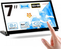 KLAYERS LUCKFOX Touchscreen for Raspberry Pi7 inch HDMI 1024x600 Portable Monitor Compatible with Raspberry Pi 5/4/4B/3/3B/Zero 2 W/All Pi VersionPlug &amp Play LCD IPS Display with Stand