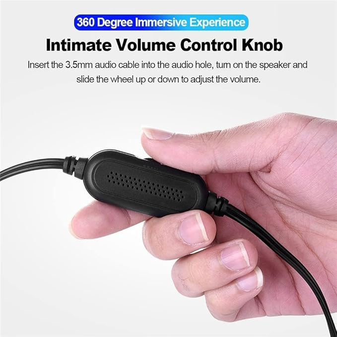 Computer Speakers for Desktop 3.5mm Audio + USB Wired Computer Speaker Stereo Subwoofer Powerful Music Player Bass Surround Sound Box for PC Laptop