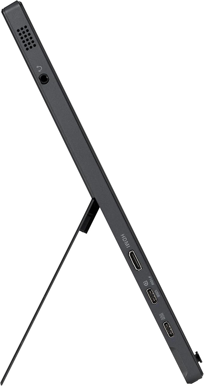 ASUS ZenScreen Touch 16” USB-C Portable Monitor (MB16AMTR) - Full HD IPS Built-in Battery Kickstand Tripod Socket Eye Care Compatible with Laptops Smartphones and Game Consoles 3 yr Warranty