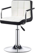 Mlaea Dining Bedroom Living Room Chair Height Adjustable Gaming Club Bar Chair Home Office Desk Chair 38 * 44-56CM(Color:#2)