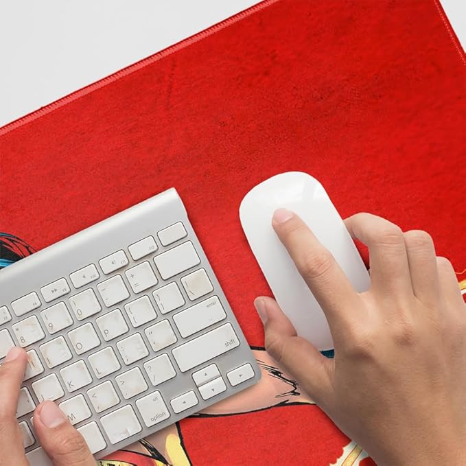 Wonder Woman Character Large Gaming Mouse Pad Desk Mat with Stitched Edges Non-Slip Base for Gamer Home and Office 31.5 x 15.7