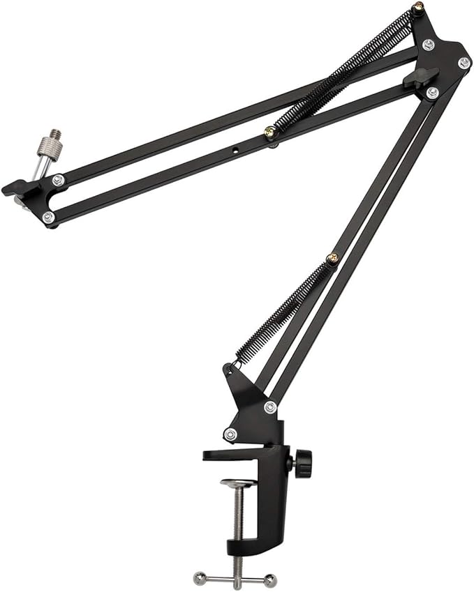 Zoom ZDM-1 2-Person Podcast Mic Pack Kit with Headphones Mic Cables and Boom Arms and 2 Boom Arm Bundle (4 Items)