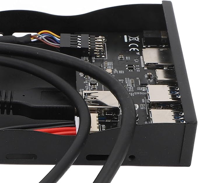 3.5 Inch Front Panel USB Hub Internal USB Hub with USB3.2 GEN1 5Gbps USB3.2 GEN1 Type C Floppy Drive Panel USB3.2 19PIN Hub for 7 8 10 11 2003 for Linux