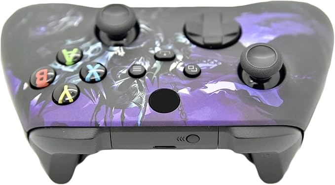Hand Airbrushed Fade Custom Controller Compatible with Xbox Series X/S &amp Xbox One (Series X/S Purple Knight)