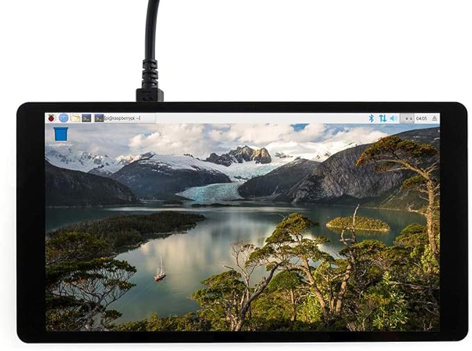 Waveshare 5.5inch Capacitive Touch Screen AMOLED 1920x1080 Display with Toughened Glass Cover 6H Hardness HDMI Interface Supports Multi Systems Supports Raspberry Pi Jetson Nano