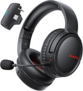 BINNUNE Wireless Gaming Headset for Xbox Series X|S &amp Xbox One Low Latency Wireless + Bluetooth Flip-to-Mute Noise Cancelling Mic 50mm Drivers 40H Battery Over-Ear Headphones