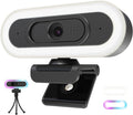saylas 2K Webcam with Lights HD Webcam for PC 2K@60FPS Web cam with Microphone 65° FOV Autofocus Noise Cancellation Privacy Cover Web Camera for Computer/Laptop USB Streaming Computer Camera