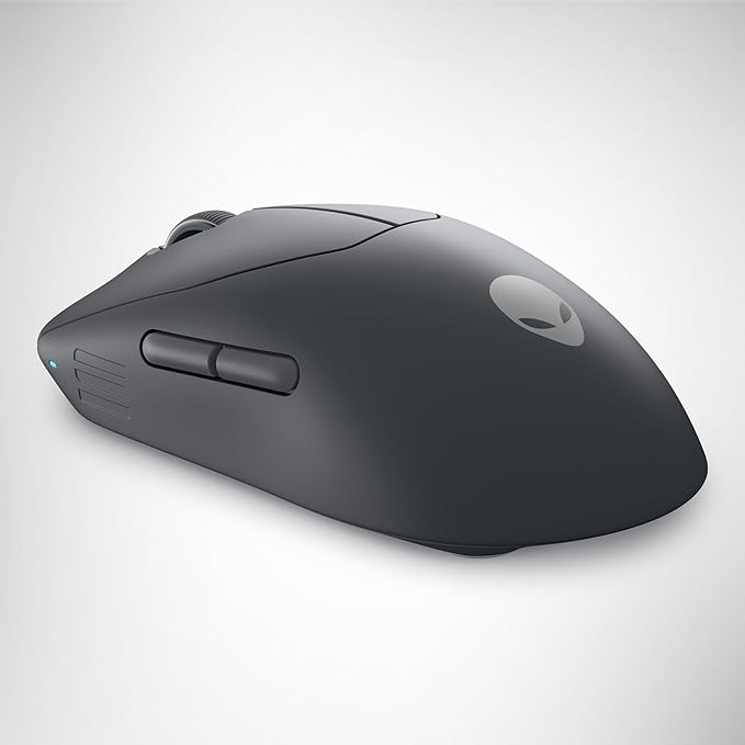 Alienware Pro Wireless Gaming Mouse - 2.4GHz Gaming Wireless/USB Wired Connectivity Adjustable DPI Optical Sensor Technology 6 Programmable Buttons 650 IPS Sensor Max Speed - Dark Side of the Moon