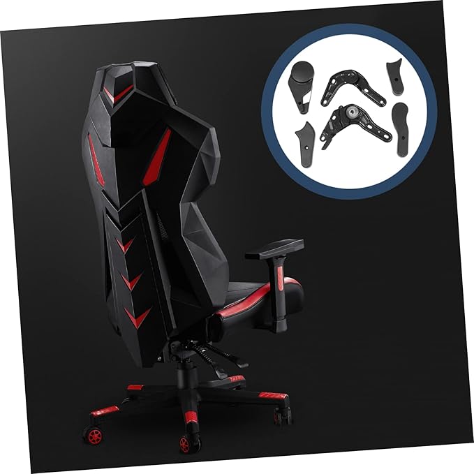 6 Pcs Professional Multi Angle Game Chair Adjusters Black E Sport Chair Regulators Easy to Install Accessories