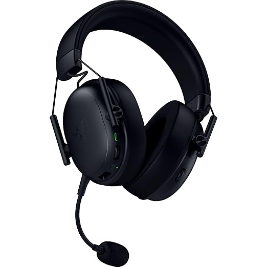 Razer BlackShark V3 Wireless Gaming Headset for PC: 50mm Drivers - Super Wideband Mic - 2.4 GHz Bluetooth USB - Works with Mac PS5 Nintendo Switch Smartphone - 70 Hr Battery - Black