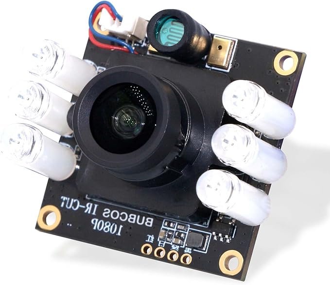 1080P Day &amp Night Vision USB Camera for Computer 2MP Automatic IR-Cut Switching All-Day Image USB2.0 Webcam Board with IR LEDs Compatible for Windows Linux Android and Mac OS