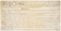 Constitution of The United States of America Large Gaming Mouse Pad Desk Mat with Stitched Edges Non-Slip Base