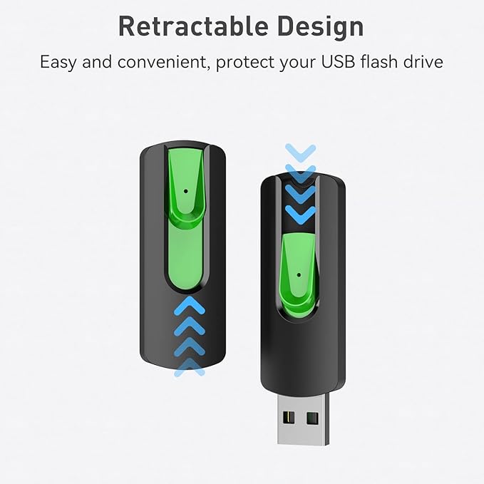 Aiibe 32GB Flash Drive 10 Pack 32GB USB Flash Drives Thumb Drive USB 2.0 Memory Stick Zip Drive USB Drives Bulk (32GB 10 Pack 5 Colors)