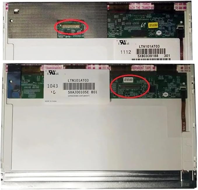 10.1 inch LTN101AT03 LP101WH1 TLB2/TLA1/TLB5 CLAA101WA01A HT101HD1-102 N101BGE-L21 LCD Screen 1366 * 768 Resolution 40 pins(Right Connector)