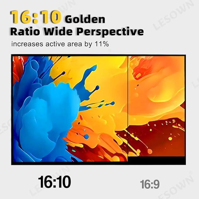 USB C 8.9 inch Portable HDMI Monitor 1920x1200 IPS Touchscreen VESA Metal Casing External Small Wide Display Mini Screen Extender for Windows Laptop PC