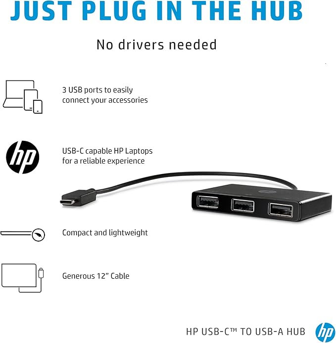 Hp USB-C to USB-A Hub