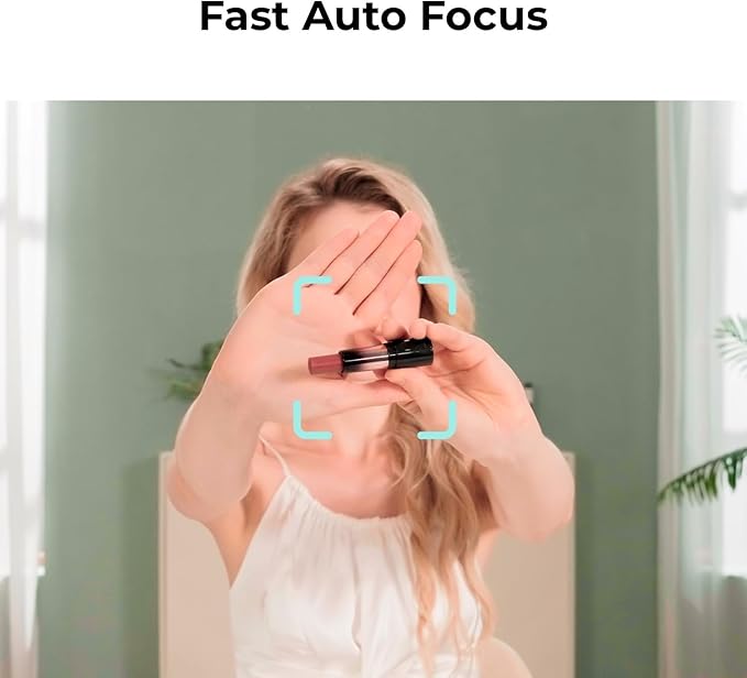 OBSBOT Meet 2 Webcam 4K - AI Framing &amp Auto Tracking 1/2 Sensor 60FPS Auto Focus HDR Dual Mics - Lightweight USB Web Camera for Streaming Zoom Meetings Gaming. (Cloud White)