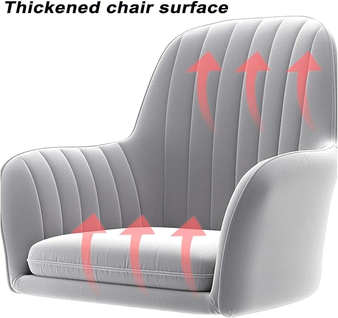 Work Chair Swivel Chair Velvet Upholstered Seat Backrest Lift Game Chair Chair Needed