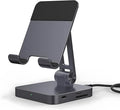 7-in-1 USB C Hub Charging Stand with 100W PD &amp 4K HDMI - Portable Docking Station for MacBook Pro iPad Pro Laptops 2 USB 3.0 SD/TF Card Reader Audio Jack